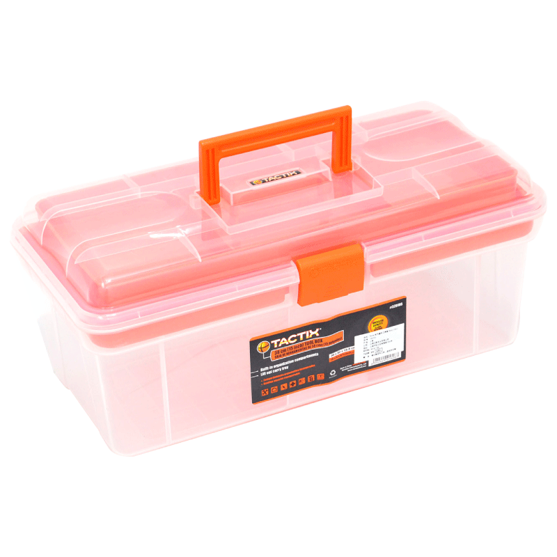 Caja de almacenamiento de herramientas de plástico multifuncional Caja de almacenamiento portátil Caja de pintura de tres capas para estudiantes de primaria