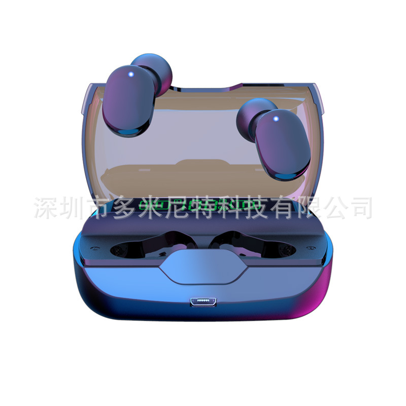 Nuevo E30 auricular Bluetooth inalámbrico TWS5.1 pantalla táctil pantalla LED en la oreja corriendo auriculares transfronterizos