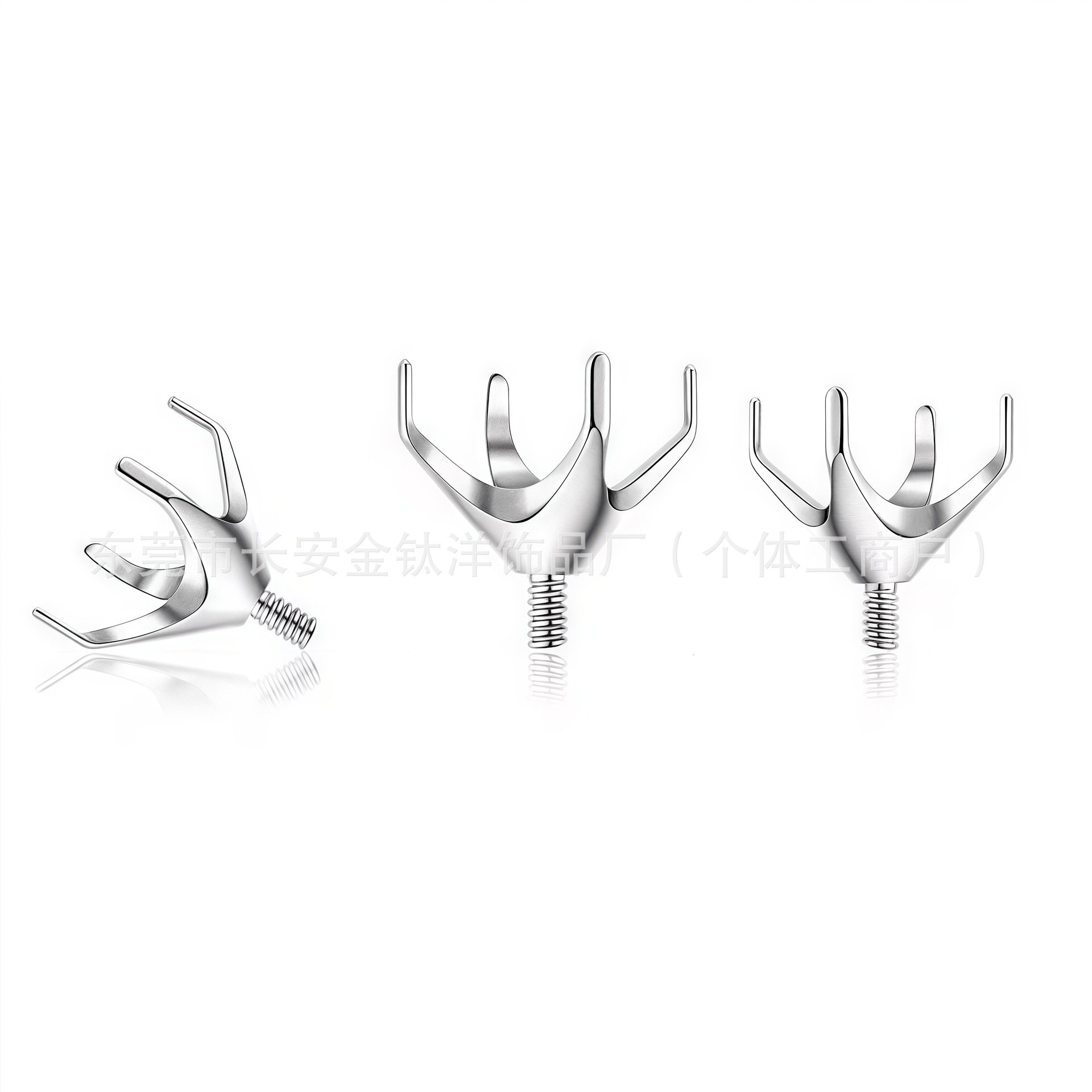Pointed titanium steel lip stud product view