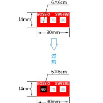 SW678B бумага для измерения цветовой температуры пластырь для измерения температуры одноячеечная бумага для измерения температуры 75 штук