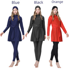 2022 新款 Muslim swimwear 阿拉伯回族泳衣防曬三件套泳衣L005