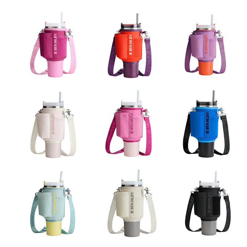 Cross-Border Best-Selling Stanley Car Cup Holder 40oz Single Shoulder Crossbody Water Bottle Bag Keychain Lunch Bag