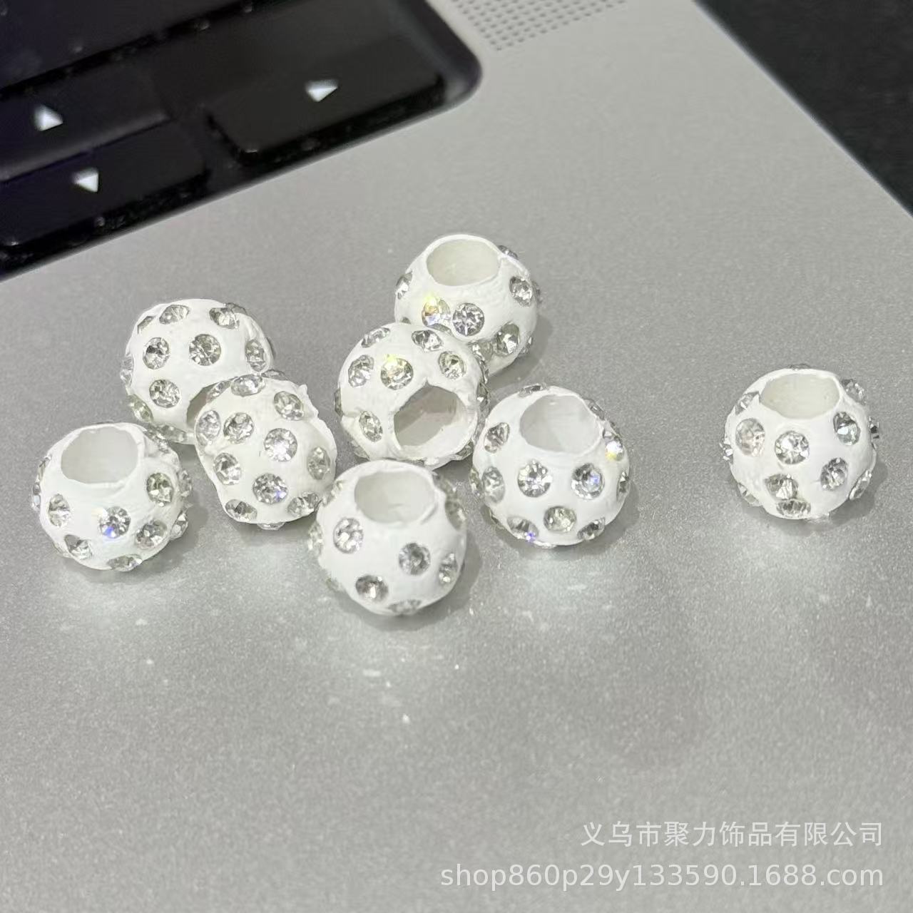 Bolas de barro de cerámica de alta calidad 4 / 6 / 8 / 10 Shambala barro de cerámica suave perlas de diamante de agua perlas de diamante de joyería DIY
