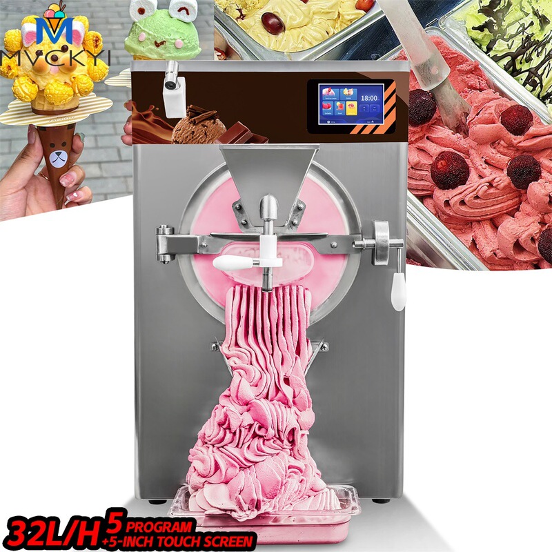 8L Italian Table Top Hard Ice Cream Machine Batch Freezing Ice Cream Maker for Sale