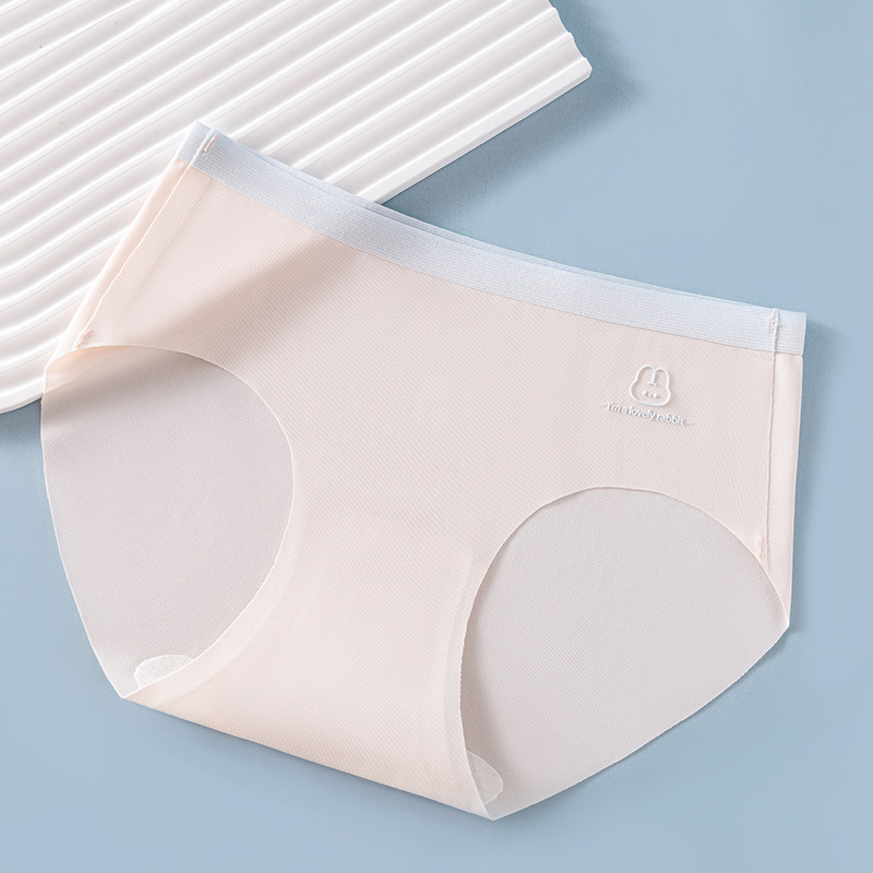 Pantalones cortos de crecimiento sin costuras de seda de hielo fino de verano para niños entrepierna de algodón puro antibacteriano y transpirable niña triángulo refrescante