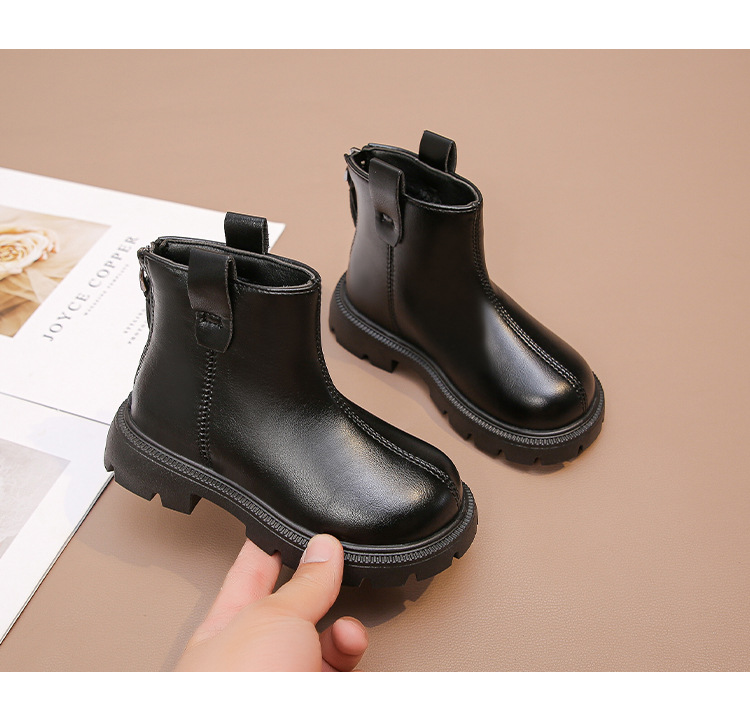 Kinder Martin Boots Warm Aus Samt Leder Für Jungen Und Mädchen_voghion.com