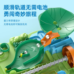 Water Park Little Bear Jungle Adventure Ball Track Challenge Maze Board Game for Kids and Adults