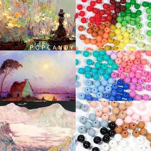 ��ɫ�A��DIY�Ʒ����ֹ�ɢ��ʺ�ȫɫϵ����10mm������o����