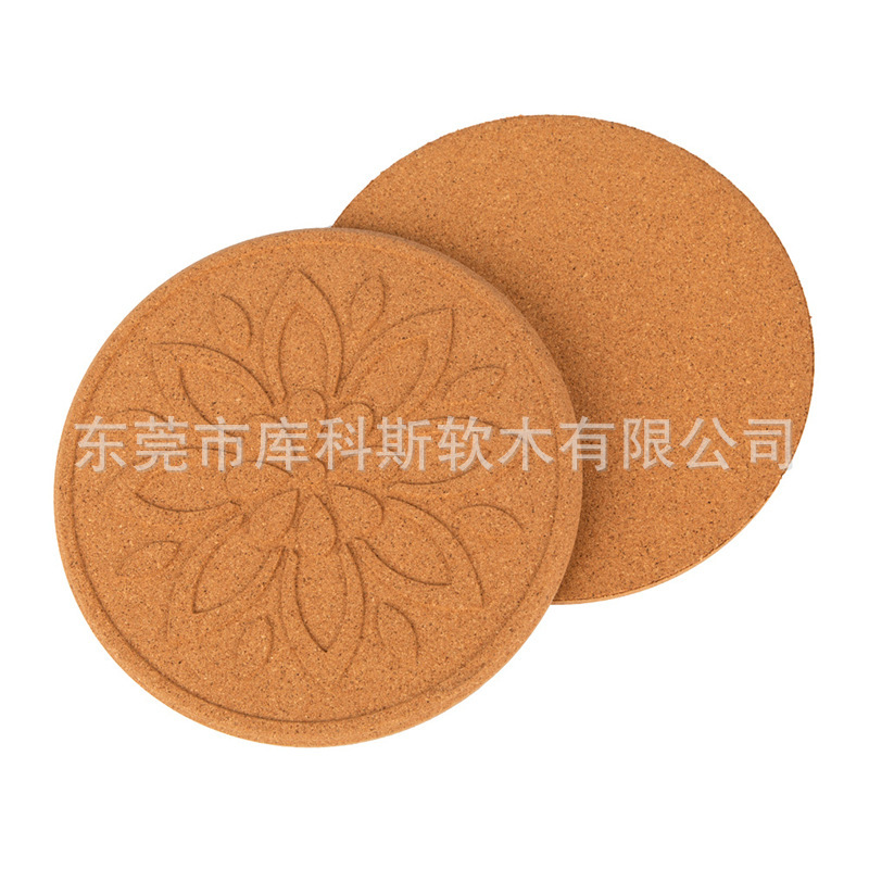 软木锅垫餐垫圆形方形软木杯垫环保防滑隔热保护桌面垫软木摆件|undefined