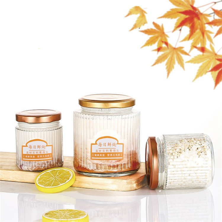 Fresh Abalone Jelly in Vertical Striped Glass Bottles, Bird's Nest and Fish Mucilage Pudding in Sealed, High-Temperature-Resistant Packaging for Wholesale