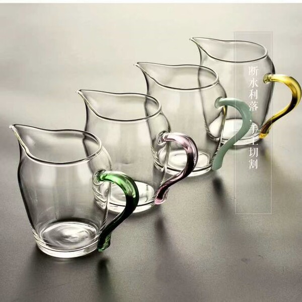 High -borosilic glass fair cup colored glass uniform cup Kungfu tea…