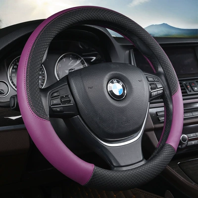 Steering wheel cover: handle cover Amazon hot cross-border - premium-purple-38cm