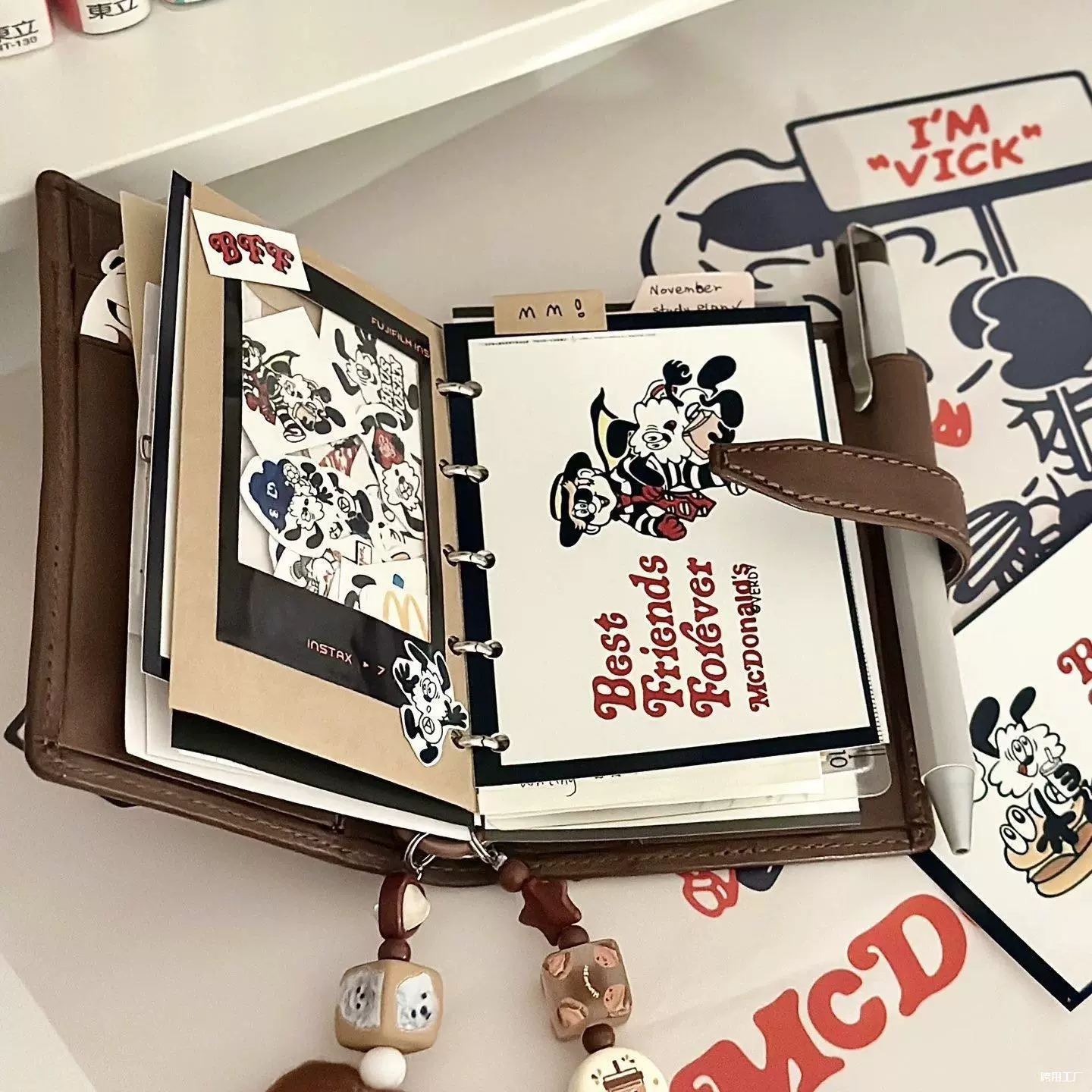 Портативный ежедневник M5 с отрывными листами, ретро-блокнот, коричневый кожаный карманный блокнот в одном стиле, маленькая красная книжка