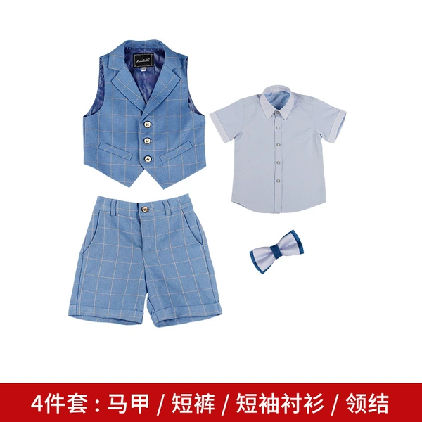 Shorts, vest, set, 4 pieces