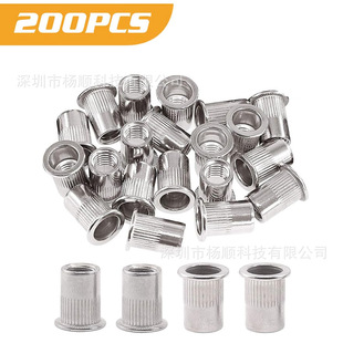 200pcs���b M6/M8 �X��ƽ�^�Q�y���T��ĸ�L���ݼyǶ��ʽ�T���ĸ