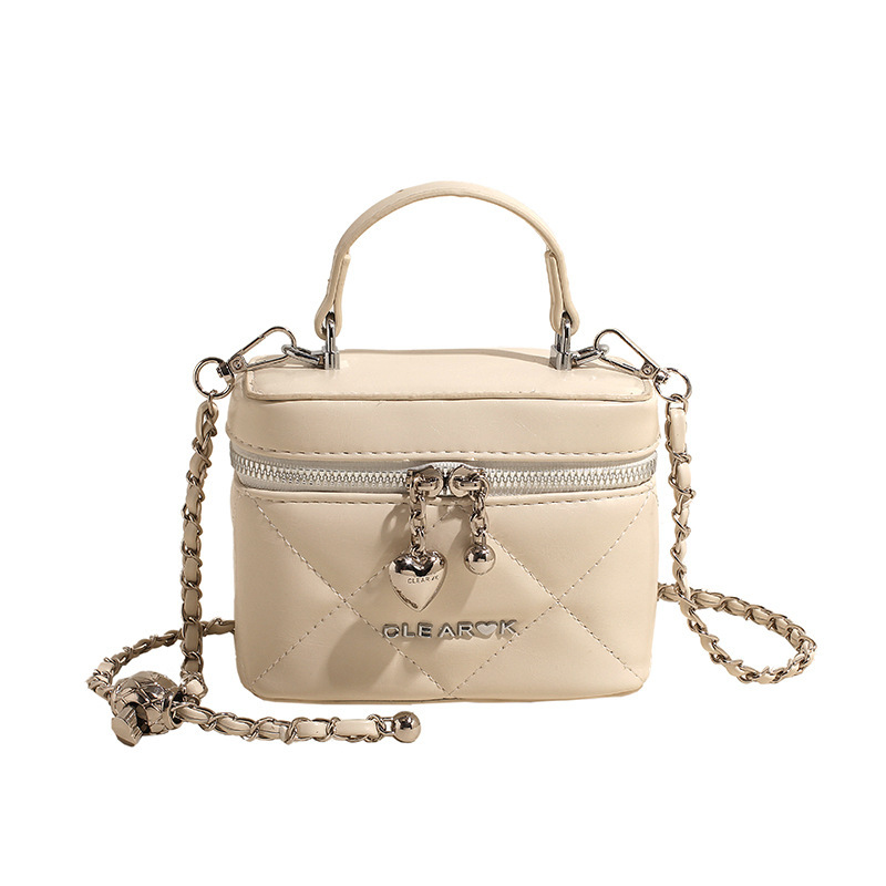 Bolso de mujer, bolso de mano de viento de fragancia, nuevo bordado, bolso de caja universal, sensación de alta calidad, bolso de hombro simple de moda.