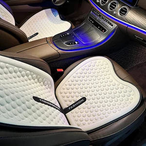 Car seat cushion for all seasons, summer ice silk seat cooler pad, women's car interior cushion, half-cover seat cover, ventilated seat pad