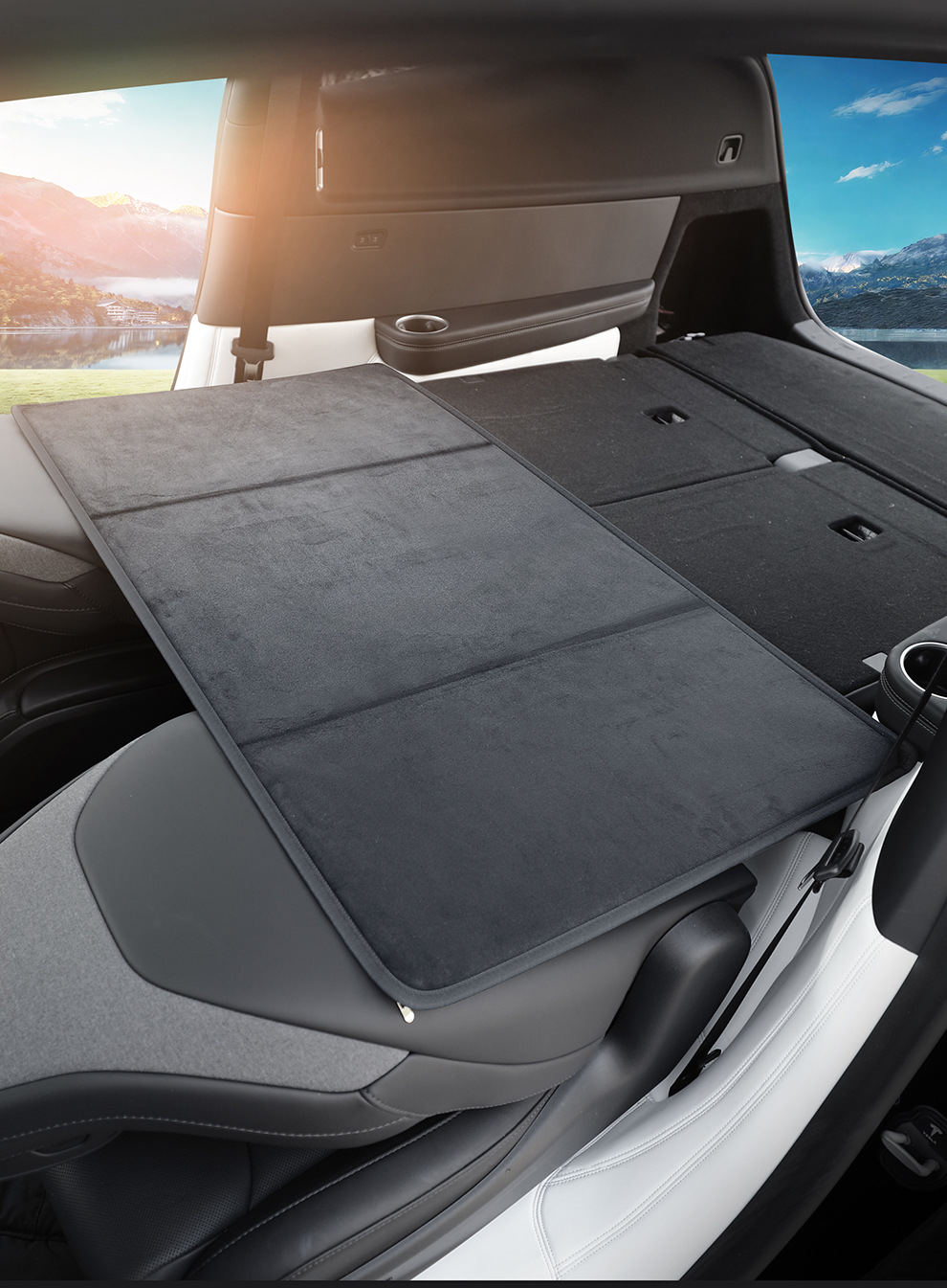 Tesla Model Yl Six-Seater Trunk-Specific Air Mattress Car Inflatable Mattress Rear Seat Leveling Sleeping Pad