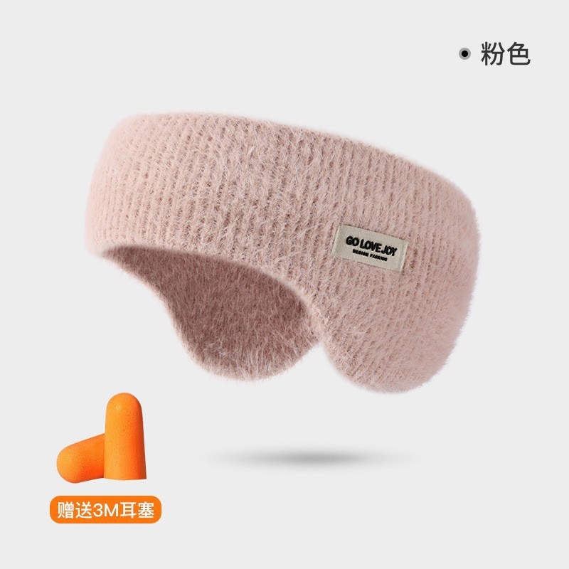 Invierno nuevas orejeras cálidas orejeras de punto de lana a prueba de viento a prueba de frío anticongelante orejeras forradas de lana DEZ43