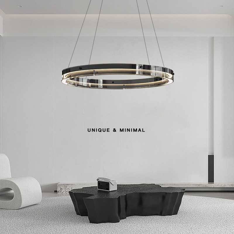 Lámpara de sala de estar minimalista italiana moderna de alta gama diseñador de vidrio creativo doméstico nórdico lámparas de dormitorio