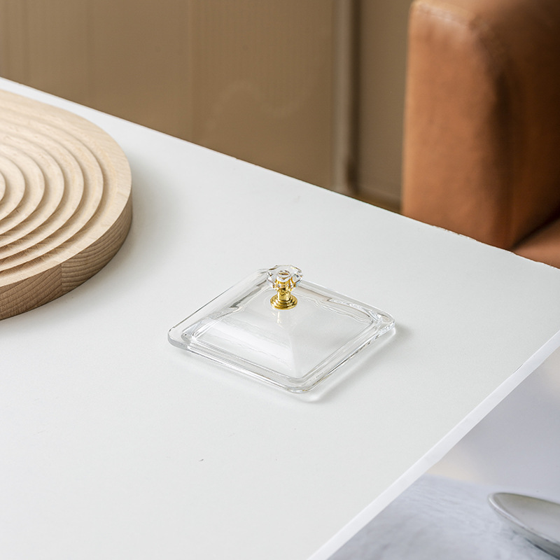 Plato de frutas de vidrio, plato de frutas de lujo ligero casero con cubierta de barra KTV creativo de bocadillos, plato de bocadillos