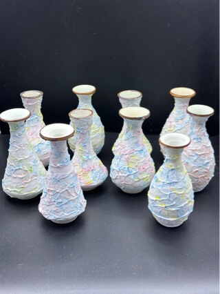 Ice Cream Vase Home Decor Ornament Ceramic Handmade Flower Vessel Flower Arrangement Hydroponics Jingdezhen Ceramic Cream Style