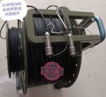 500米4芯铠甲野战光缆C4光纤连接器组件单模铠甲光缆光缆盘