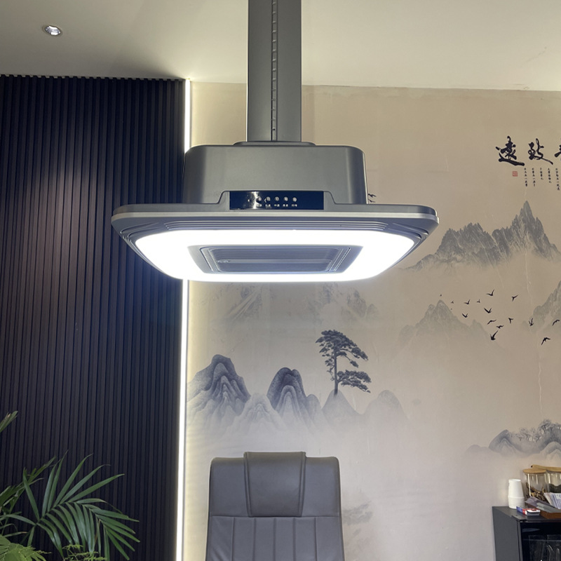 Sala de ajedrez purificador de aire Mahjong sala de mesa lámpara de fumar fila exterior elevación araña Casa de Té Hotel fila recta ventilador de escape