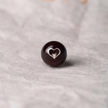 小叶紫檀木镶银爱心纹星语心愿天鹅系列散珠配珠饰品配件厂家批发