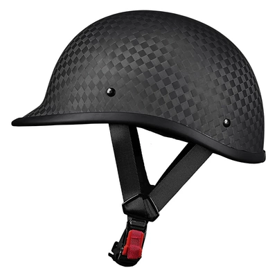 Motosiklet kaskı (dəbilqə), helmets, American-style half helmets, summer - 12k-matte-black-m