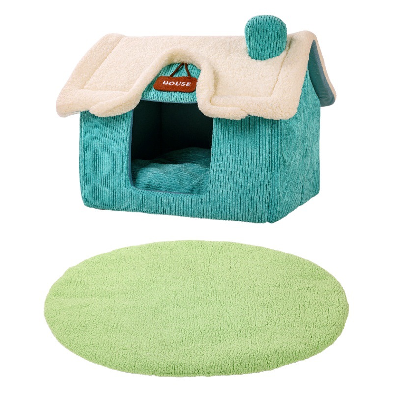 Nuevo nido de mascotas Perrera de tamaño pequeño y mediano perrera Perrera de perro de otoño e invierno cálido Casa de perro transfronteriza al por mayor