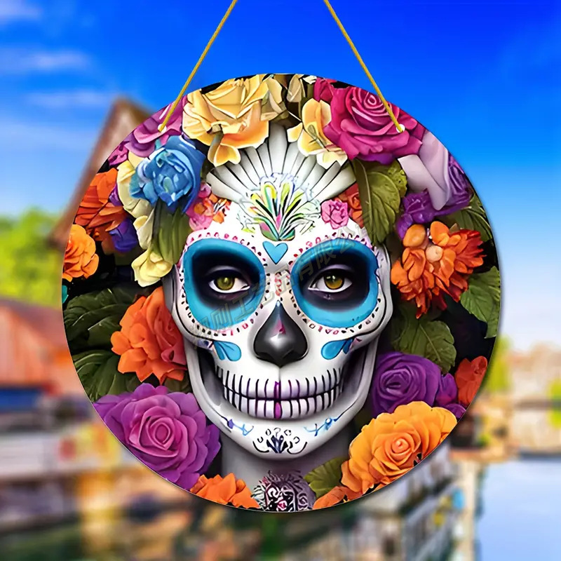 Transfronterizo serie de Halloween acrílico captador de sol artesanía decoración creativa colgante acrílico disco