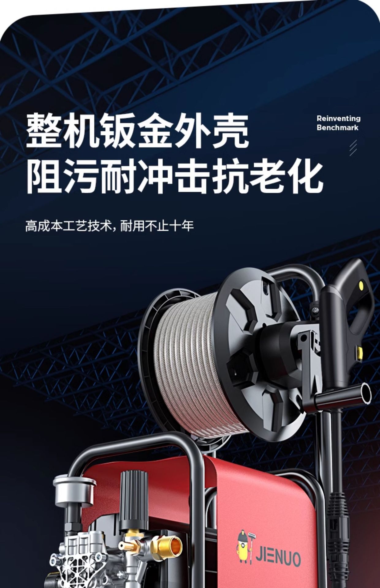 Car Washing Machine 220V Household High-Pressure Water Pump High-Power Booster Super Powerful Floor Washing Artifact Brush Car Water Gun Cleaning Wholesale