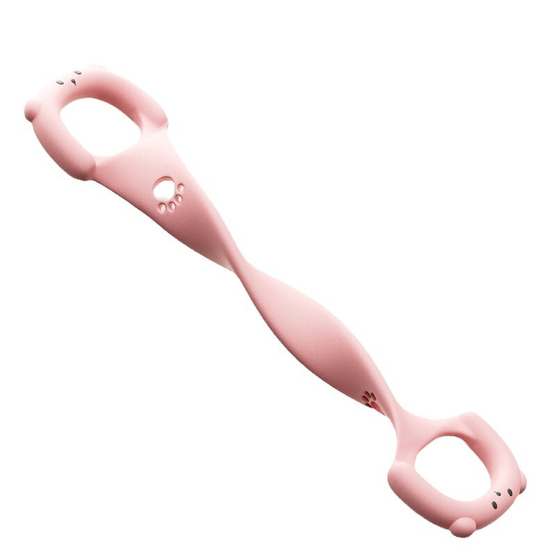 背中と肩の開きを促すヨガ用伸縮性バンド、美しい背中と胸の拡張、美脚ストレッチ、フィットネス用8の字型テンションロープ|undefined
