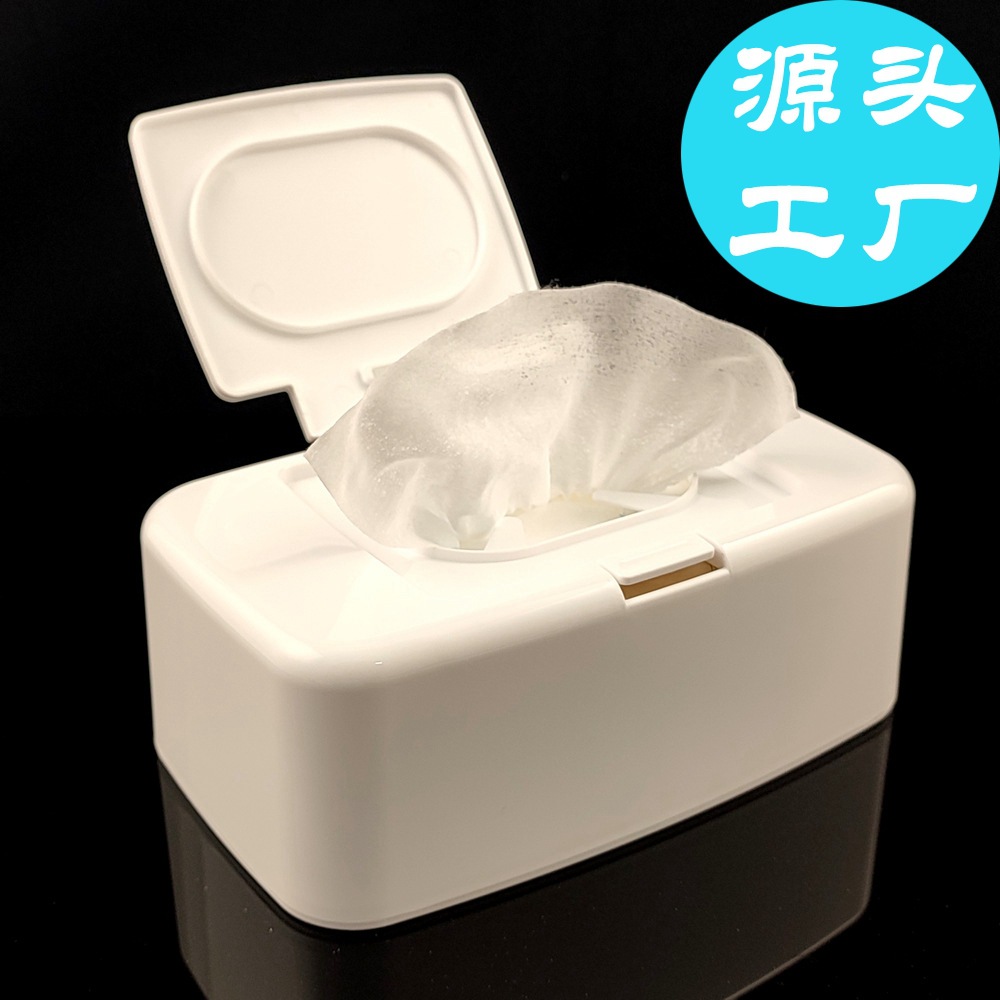 Caja de tejido de escritorio caja de almacenamiento de tejido húmedo caja de papel servilleta caja de tejido húmedo sellado tubo sala de estar caja de tejido del hogar