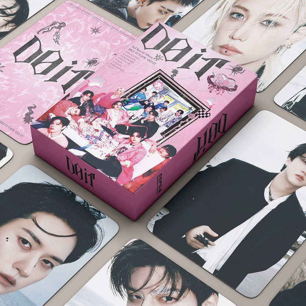 Корейская звезда 55 Шар Box Маленькая карточка Stray (G) I-DLE Ive Ateez Коллекция Ломо Карта Перешедший границы