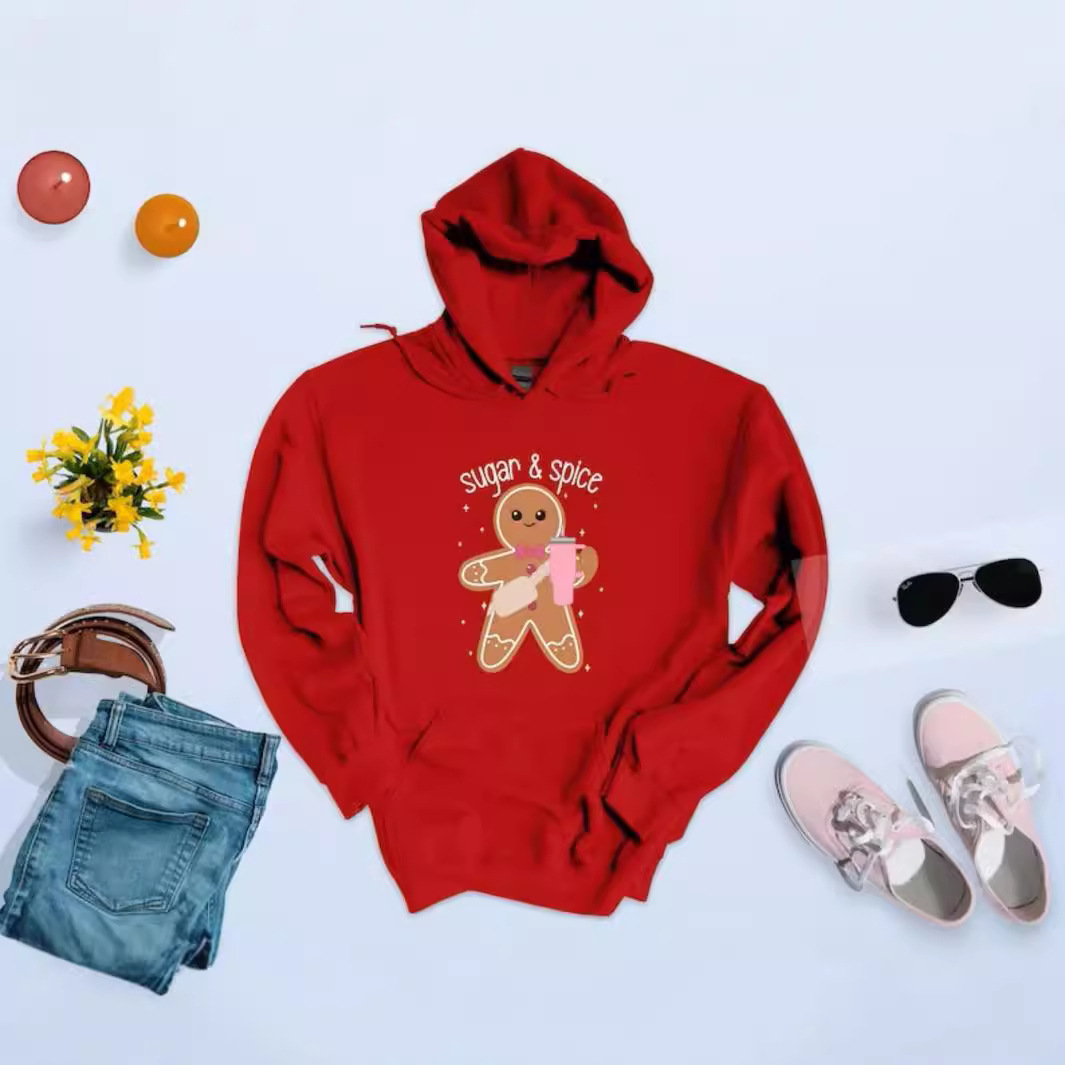 Sugar y Spice Sweatshirt Gingerbread Funny Ndy Xmas Hoodie