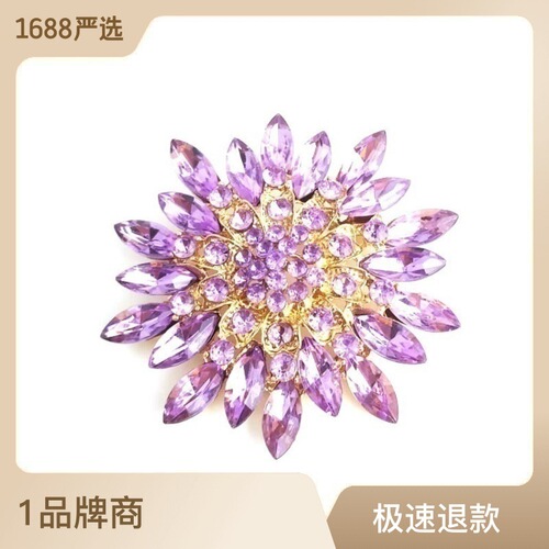 Korean version acrylic brooch clothing accessories wedding crystal rhinestone brooch gift silk scarf buckle manufacturer wholesale