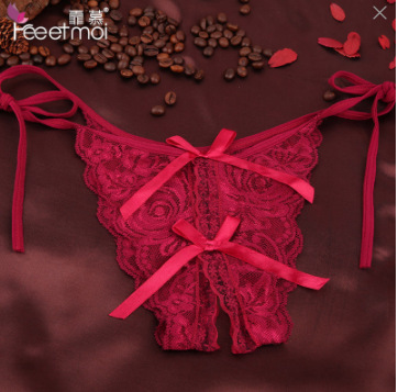 Admiración de comercio exterior ropa interior sexy perspectiva correa de ropa interior de mujer seducción entrepierna de encaje thongs 7125
