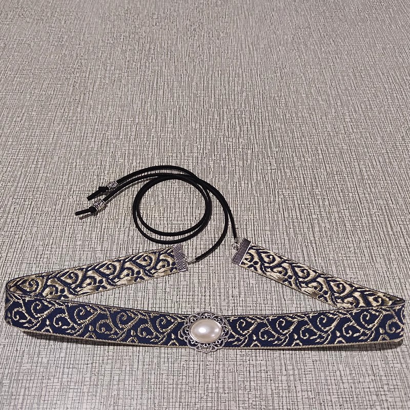 Niños Song vestidos antiguos toque de cabeza frente correa de pelo frente correa de pelo para niños vestidos antiguos de estilo Han2025 nuevos joyas de cejas