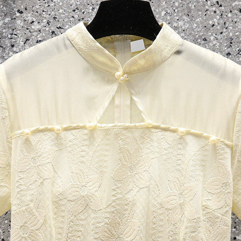 Summer long elegant cheongsam
