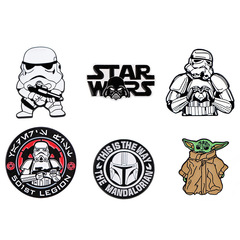 スターウォーズのブローチのバッジの服装のリュックサックのアクセサリーのピンのクロスボーダーの対外貿易のよく売れている合金のバッジ