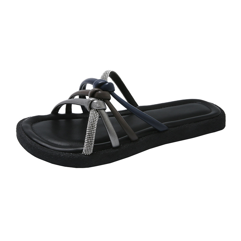 Teh3801 Soft Sole Two-Way For Women 2025 New Summer Outdoor Comfortable Fairy Style Sandals To Match Dresses_voghion.com