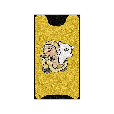 Suitable for Luyuan F002 Electric Vehicle Electric vehicle foot mat - luyuan-f002-yellow-ride-dog