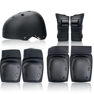 Skates, scooter for cycling for children and adults, travel sports protective gear, set, knee pads, elbow pads, helmet