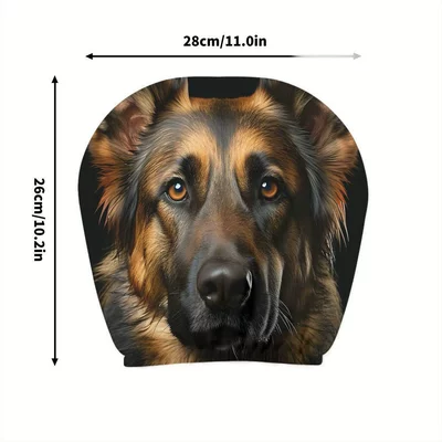 labeled and shipped on behalf of | Universal seat cover - serious-german-shepherd-double-sided-printing-1-piece