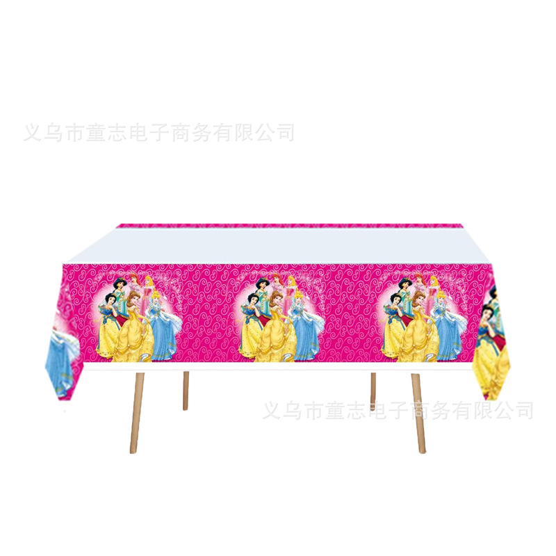 厂家直销新款现货儿童卡通生日派对装扮一次性长方形卡通桌布宴会|undefined