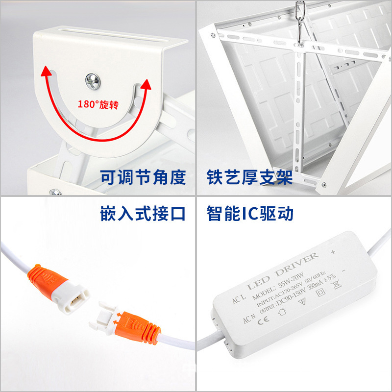lámpara LED de bádminton unilateral y doble cara anti-deslumbramiento lámpara especial para estadio de baloncesto interior lámpara de estadio de tenis de mesa