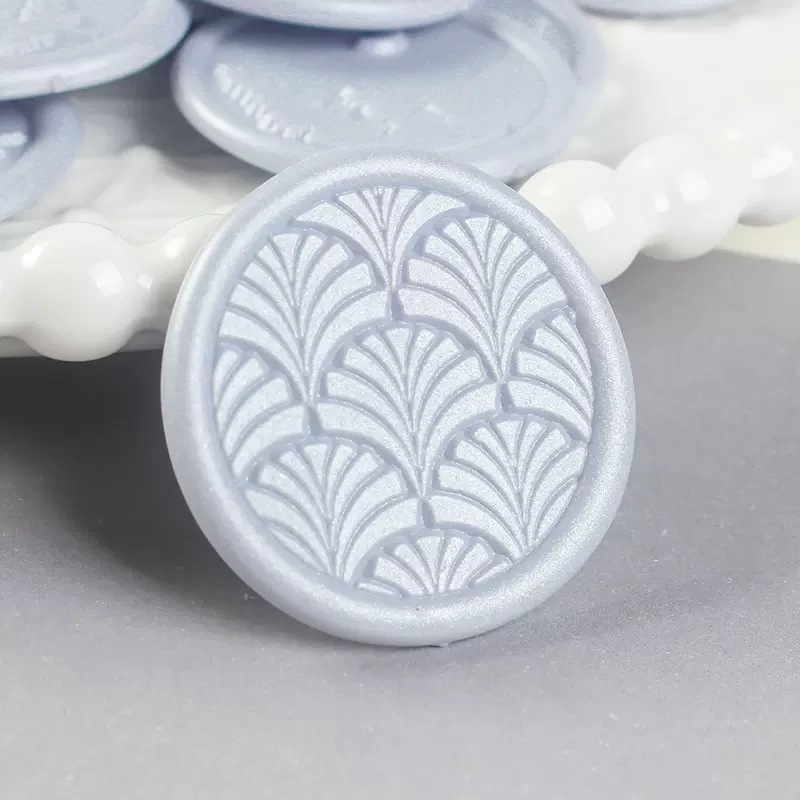 火漆立体贴纸女孩手工手机相册装饰礼品贴复古印章图案扇形印花