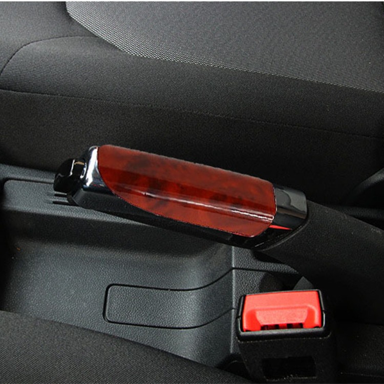 Cubierta del freno de mano del coche cubierta decorativa del freno de mano cubierta de plástico patrón de carbono cubierta del freno de mano suministros decorativos